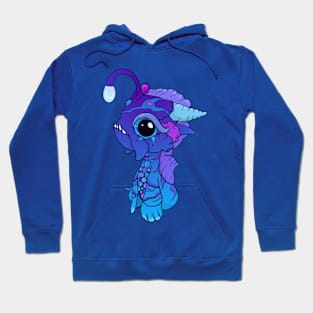 Blue and Purple Baby Angler Dragon Hoodie